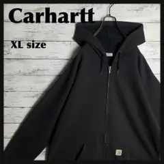 【即完モデル‼︎】Carhartt◎黒 XL フルジップ パーカー C502