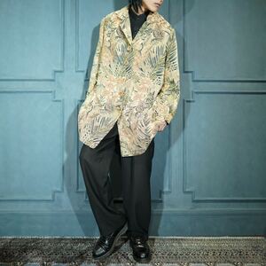 USA VINTAGE FLOWER PATTERNED EMBROIDERY GOBERLIN DESIGN COAT/アメリカ古着花柄ゴブラン刺繍デザインコート