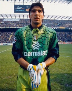 値下交渉 1996-1997 パルマAC 型 PUMA ゴールキーパーシャツ 検/96 97 PARMA ITALY GK GOAL KEEPER JERSEY BUFFON イタリア ブッフォン Y2K