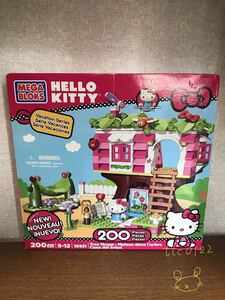 未使用 MEGA BLOKS(メガブロック) HELLO KITTY(ハローキティ) 200ピース NEW!NOUVEAU!INUEVO! 木のお家？ 10931 送料920円