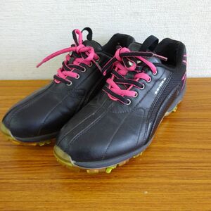 MIZUNO ミズノ DS-023 DRY STYLE ドライスタイル レザー メッシュ レディース 22.5㎝ EEE ゴルフ シューズ スニーカー 靴 くつ/B13 110-4