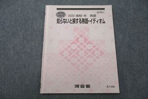 UZ25-037 河合塾 知らないと損する熟語・イディオム 英語 テキスト 2022 夏期 007s0C