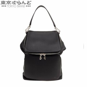 101709961 ロエベ LOEWE ゴヤ バックパック ブラック レザー 2way ショルダーバッグ リュック・デイパック ユニセックス