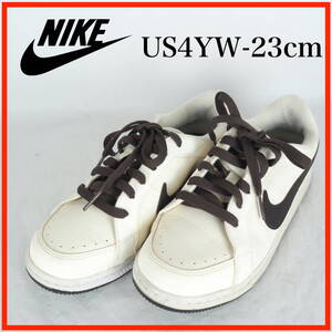 OK0178*NIKE*ナイキ*ジュニアスニーカー*US4YW-23cm*アイボリー