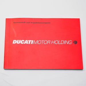 ドゥカティ DUCATI 保証書及びサービス/クーポン WARRANTY BOOKLET ドイツ語版