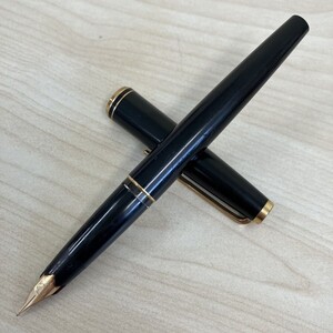 D440-T9-1527 ◎ MONTBLANC 万年筆 文房具 筆記用具 ペン先14K 585 W-GERMANY モンブラン 本体カラーブラック ③