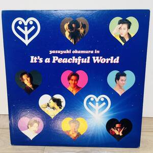 【LD】岡村靖幸/ IN IT`S A PEACHFUL WORLD ★(盤面:ジャケ/VG+:VG+)