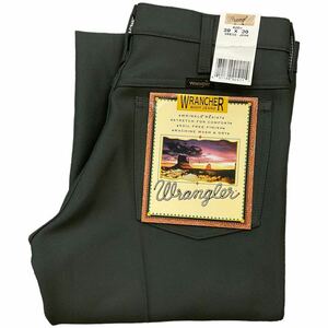 Dead Stock 90s Wrangler ランチャー 30×30 82EV オリーブ ポリエステル パンツ ジーンズ ラングラー スラックス ヴィンテージ 新品