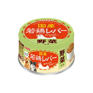 いなばペットフード 国産若鶏レバー 野菜入り 85g 犬用フード