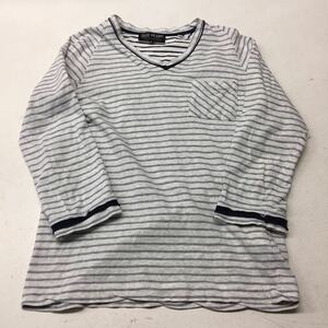 送料無料★BEAMS ビームス★Ｖネックトップス ボーダーシャツ Tシャツ★Sサイズ#21113sj80