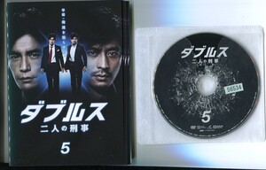 ●A4651 R中古DVD「ダブルス 二人の刑事」全5巻 ケース無 伊藤英明/坂口憲二　レンタル落ち