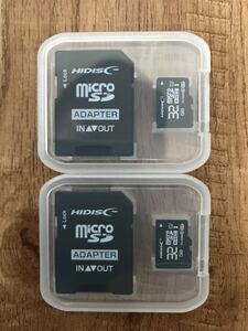 ★送料込み！匿名配送！microSDカード 32GB［2枚セット] (SDカードとしても使用可能!)