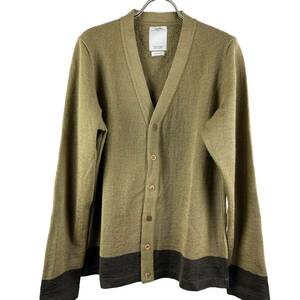 VISVIM(ビズビム) Wool Mohair Longsleeve Knit Cardigan (khaki)