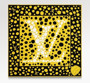 【LOUIS VUITTON】LV x YK 草間彌生 コラボ カレ45 新品 希少 完売 / スカーフ バンダナ パンプキン ルイヴィトン YAYOI KUSAMA 草間