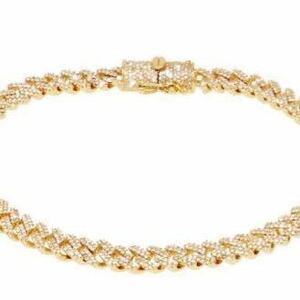 10K Diamond Cuban Link Bracelet 6MM ゴールド ダイヤモンド キューバンチェーン ブレスレット 喜平 10金 icebox trax avalanche