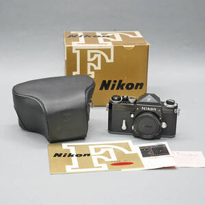 【17】NIKON　F　アイレベル　ブラックボディ　ケース・元箱・説明書付き　ボディNo730・・・・　美品