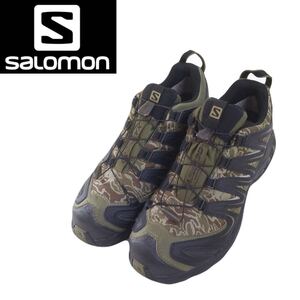 新品同様 最高級 salomon XA PRO 3D GORE-TEX カモフラ 総柄 トレッキングシューズ スニーカー メンズ 27.0cm サロモン アウトドア 2412311