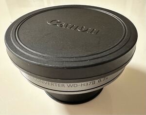 キヤノン Canon WD-H37II 0.7X ワイドコンバーター Wide Converter キャノン 前後キャップ付き コンバージョン ワイコン