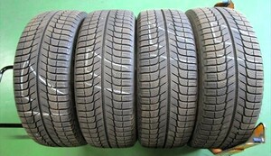 送料無料　スタッドレス　215/55R17　ミシュラン　X-ICE3+　2017年製　4本セット　7.5～8mmぐらい