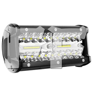 7インチ LED ワークライト 作業灯 120W 6500K ホワイト 照明 トラック SUV ボート 建設機械 12V/24V兼用 SM120W 1個 新品