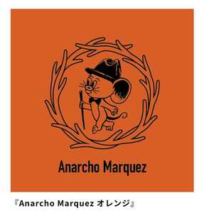 真作　ジェリー鵜飼　×　Mountain Research　　ジェリー・マルケス キャンバスアートプリント 『　Anarcho Marquez　』 オレンジ