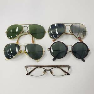 M065-551　Ray-Ban サングラス・メガネ５点まとめ レイバン B&L RAY-BAN U.S.A/PREMIER TRADITIONALS/RB 8709 1148 54□15 140/他