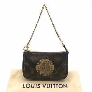 LOUIS VUITTON ルイヴィトン モノグラム ミニ チェーン ハンド ポーチ バッグ 超美品 M8606