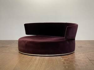 -td412｜B&B Italia 名作 アントニオ・チッテリオ Amoenus ベロアスウィベルサーキュラーハイライトダブルソファ｜MAXALTO Cassina 回転座