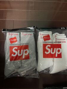 【新品】Supreme HANES ソックス シュプリーム ヘインズ 2色セット