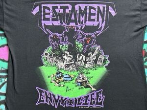 [売切り1円スタート］ Testament ヴィンテージ バンドＴ exodus metallica slayer anthrax pantera ozzy nirvana bjork marilyn manson