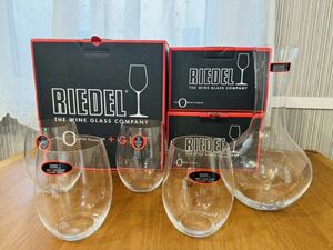 【美品】RIEDEL リーデル デキャンタ O CABERNET/MERLOT オーカベルネ/メルロ ワイングラス 4客セット まとめて