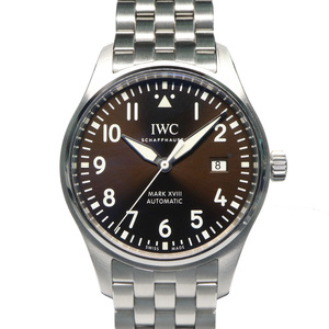 【名古屋】IWC パイロットウォッチ マーク18 アントワーヌ ド サンテグジュペリ IW327003 SS ブラウン 自動巻 メンズ腕時計 男