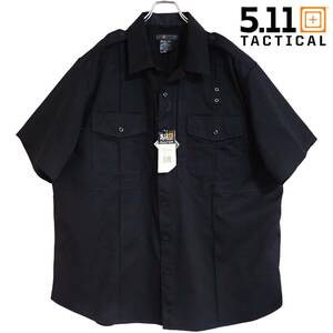 5617/未使用タグ付5.11TACTICAL 半袖シャツ2XL Teflon加工 エポーレット ミリタリー サバゲータクティカル クライマー重装備 制服 メンズ