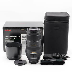 新品級 | SIGMA シグマ 望遠ズームレンズ APO 120-400mm F4.5-5.6 DG OS HSM ソニー用 フルサイズ対応 #3855