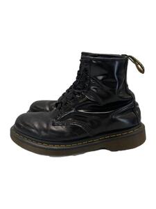 Dr.Martens◆8ホール/つま先スレ、履きジワ有/ブーツ/US8/ブラック/レザー/1460//