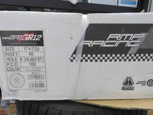 ★ RMP Racing GR12 17インチ・4穴・白 新品　1本のみ！★