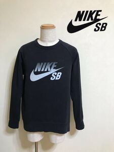 NIKE SB ナイキ スケートボード スウェット トップス ビッグロゴ トレーナー サイズL 175/92A 長袖 黒 SU181203TWA