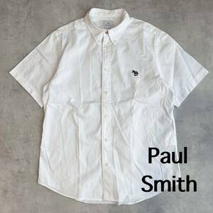 ポールスミス　 PS PaulSmith 半袖シャツ　トップス　半袖　シャツ　ホワイト ホース　マルチカラー　M メンズ