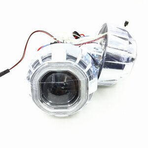 HID プロジェクター 3.0インチ ヘッドライト フォグランプ CCFL リング 付き 埋め込み 12v Ｄ