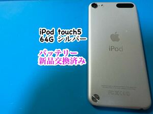 iPod touch 5シルバー64G バッテリー新品交換済み 781