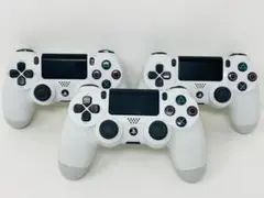 【動作品】PS4 コントローラー ホワイト 3個セット★DUALSHOCK4