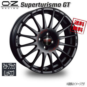 OZレーシング OZ Superturismo GT マットブラック(レッドロゴ) 18インチ 4H100 7J+39 4本 68 業販4本購入で送料無料