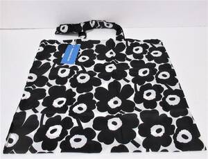 ★marimekko マリメッコ ウニッコ エコバッグ トートバッグ ブラック×ホワイト