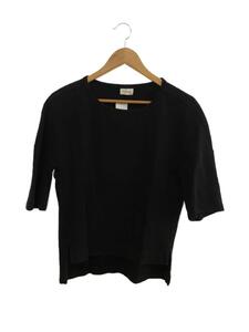 DRIES VAN NOTEN◆カットソー/XS/コットン/BLK/色褪せあり