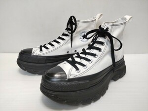 美品☆CONVERSE ☆TREKWAVE HI/コンバース オールスター TREKWAVE HIトレックウエーブ/1SD541/size US6.5 (25cm)/厚底 スニーカー/男女兼用