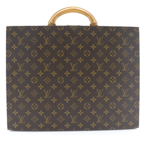 LOUIS VUITTON ルイ・ヴィトン アタッシュケース プレジテント SO4508 モノグラムキャンバス 茶 ユニセックス【I151523112】中古