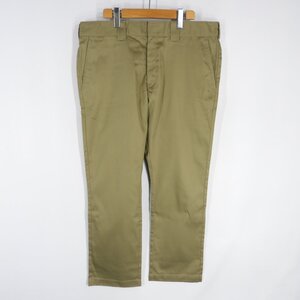 未使用 Dickies ディッキーズ WD588228 TCツイル ナローパンツ 9分丈 カーキ Size 36 #29578 アメカジ カジュアル ワーク