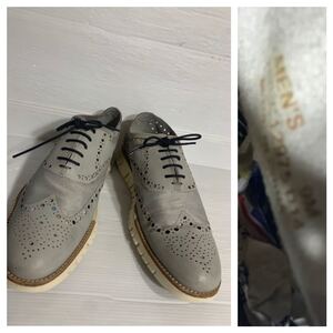 COLE HAAN コールハーン　ZEROGRAND ゼログランド　グレー×黄　ウイングチップブーツ　スニーカー　9M 約27cm