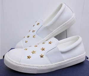 ★コンバース★CONVERSE ALL STAR COUPE STARSSLIP-ON (コンバース　オールスター　クップ　スターズスリップオン）ホワイト27.0送料無料