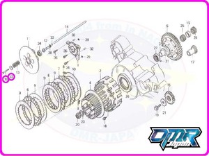 【新品】乾式用 クラッチスプリング用ボルトセット　90406-KV3-780 92101-060204J